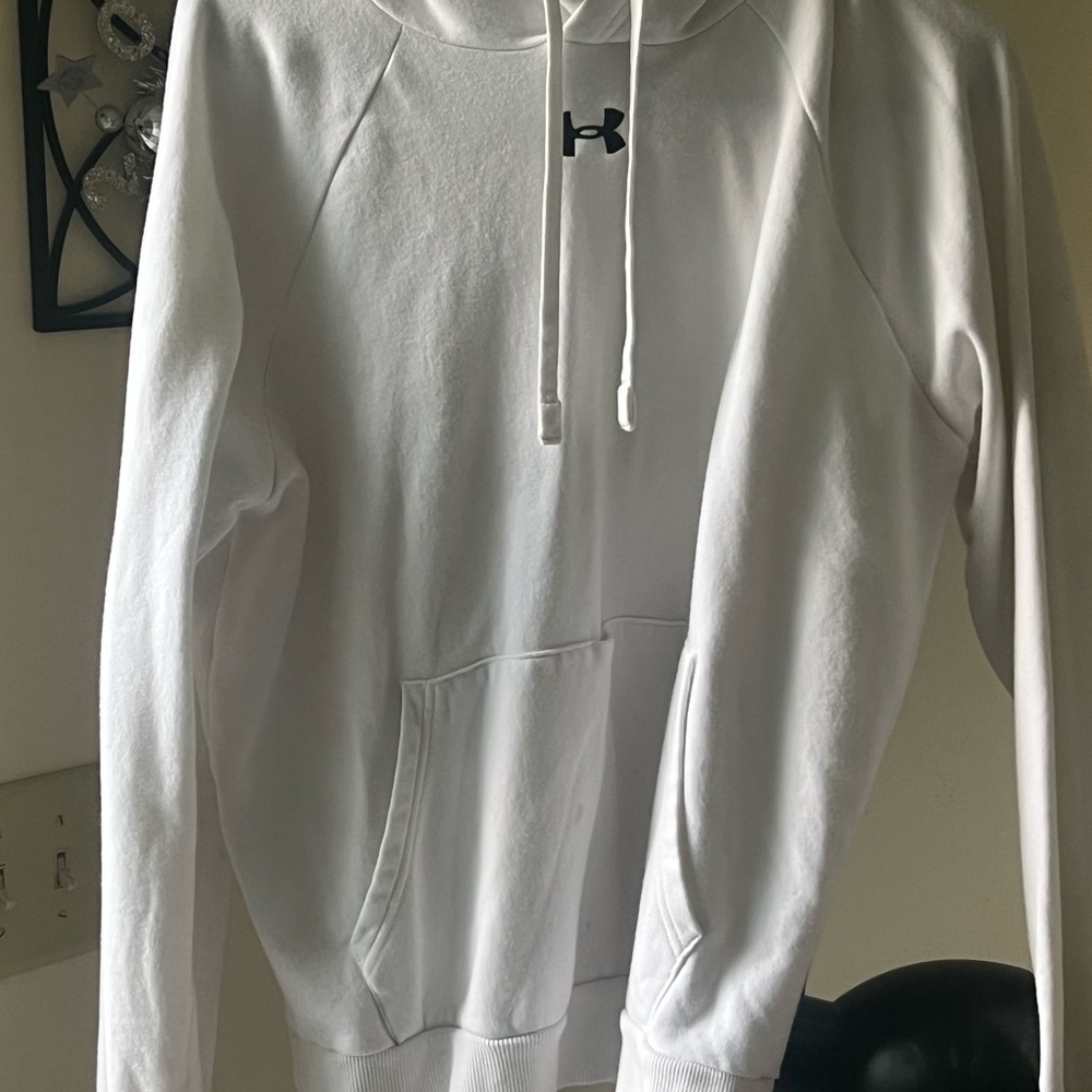 Under Armour White Pullover Sweater with Hood